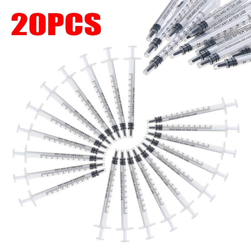 Gel Refill Pack - Seringues jetables en plastique de 1ml,
