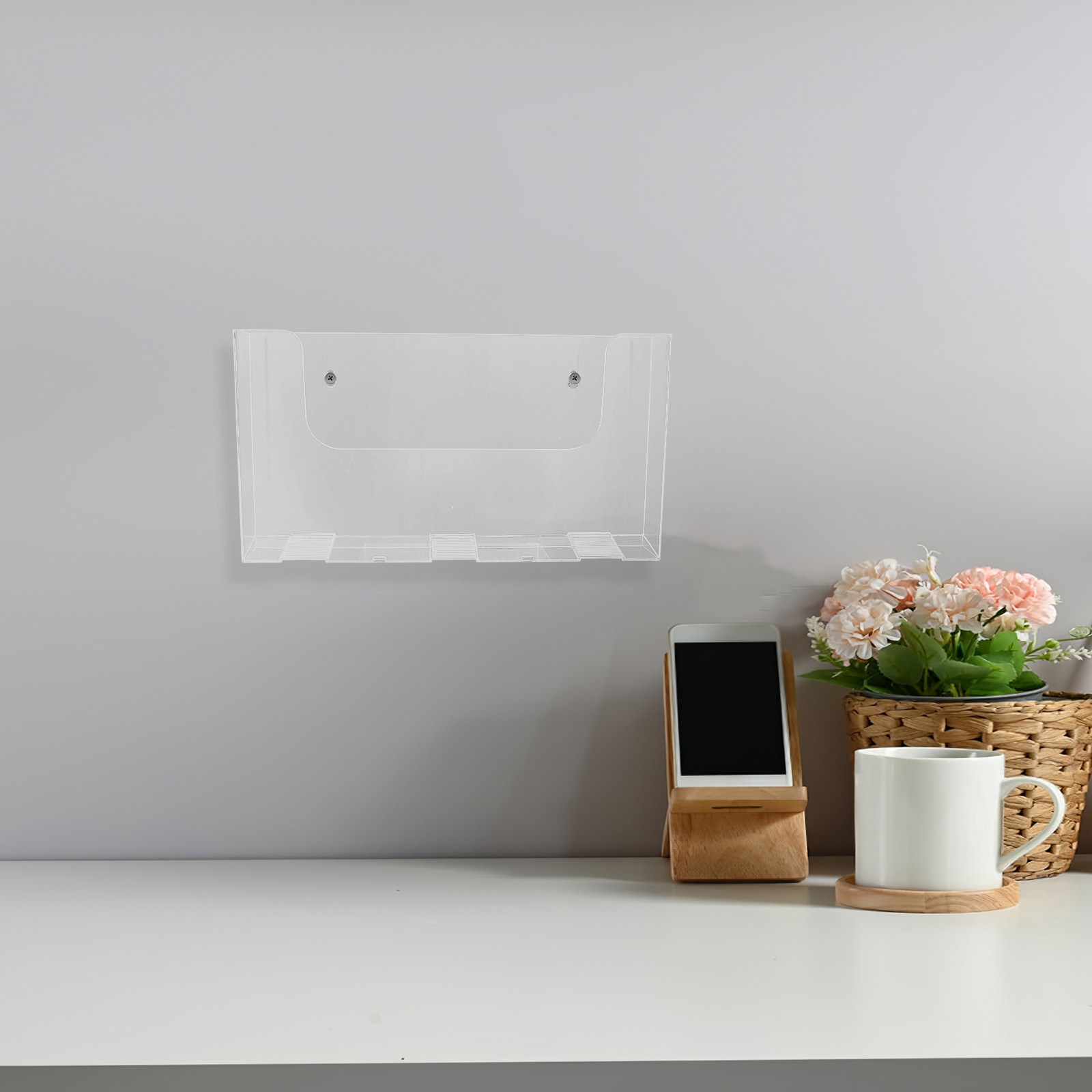 Magazine Holder Rack - 2 pièces de porte-revues mural en