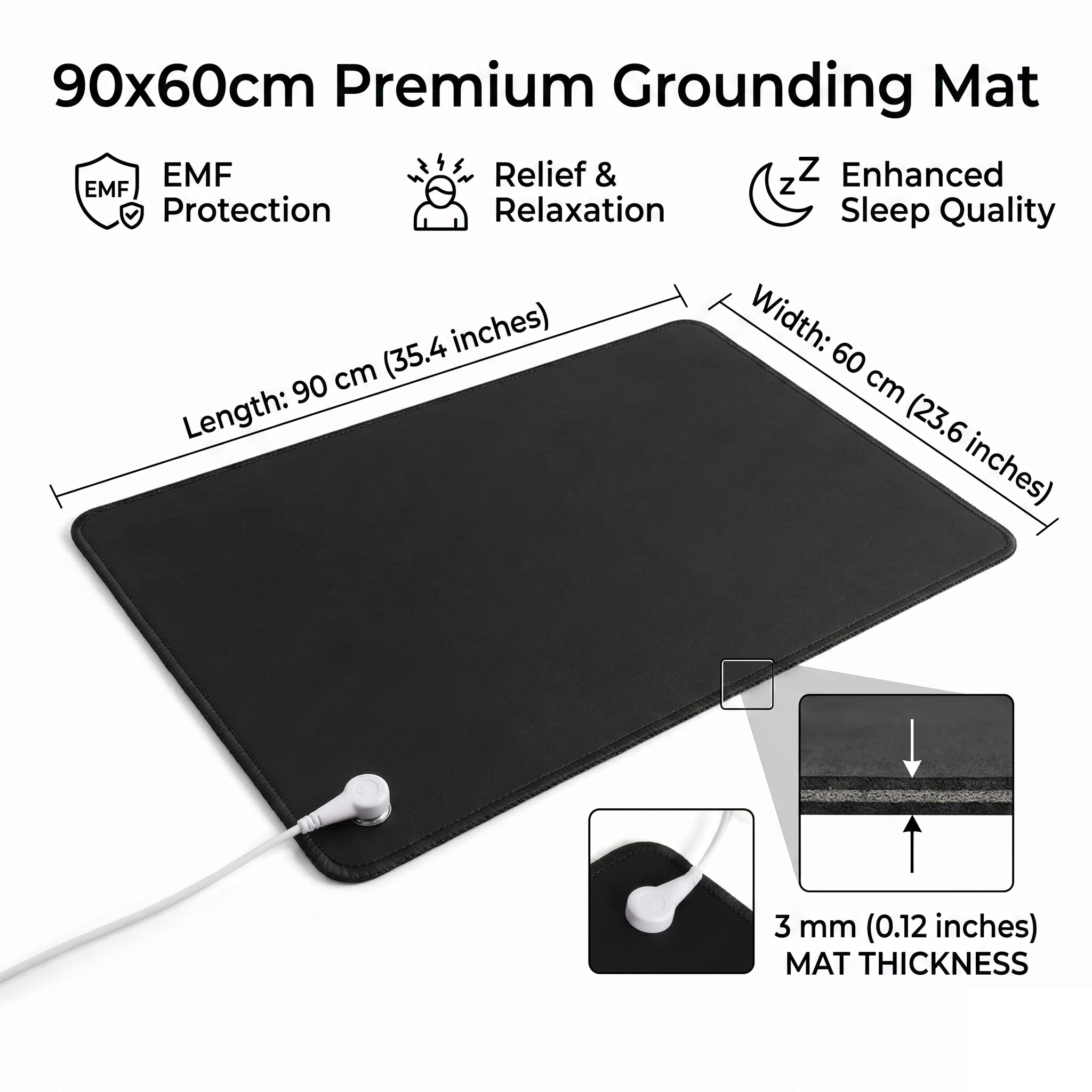 Leather Desk Pad - Tapis de mise à la terre