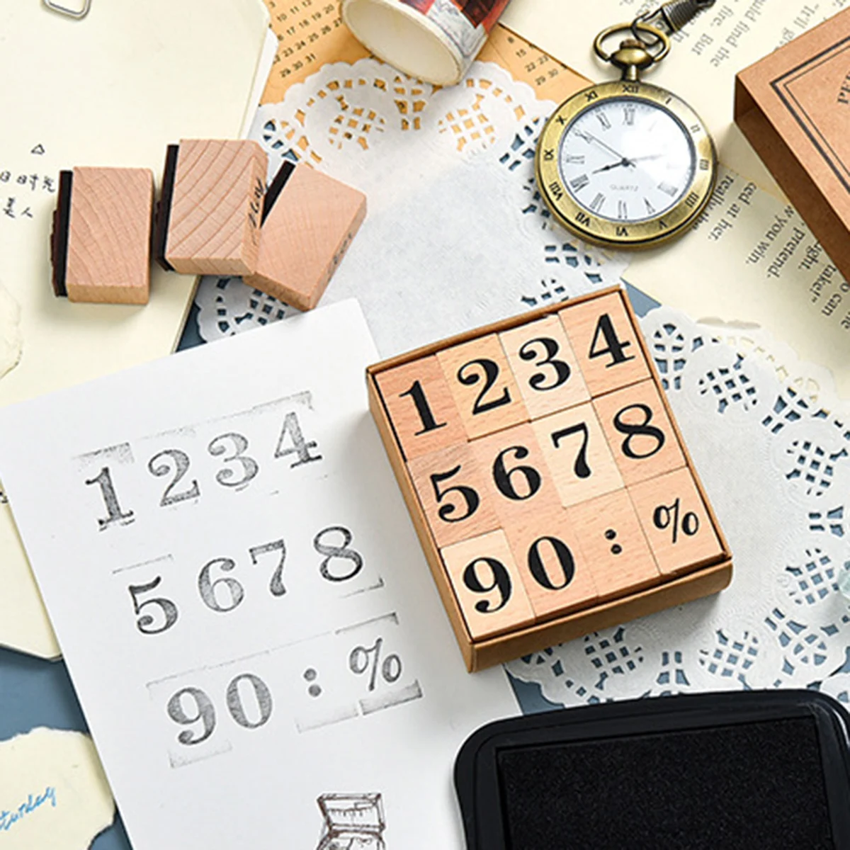 Tampon dateur en bois et caout - Rubber Date Stamp avis et prix