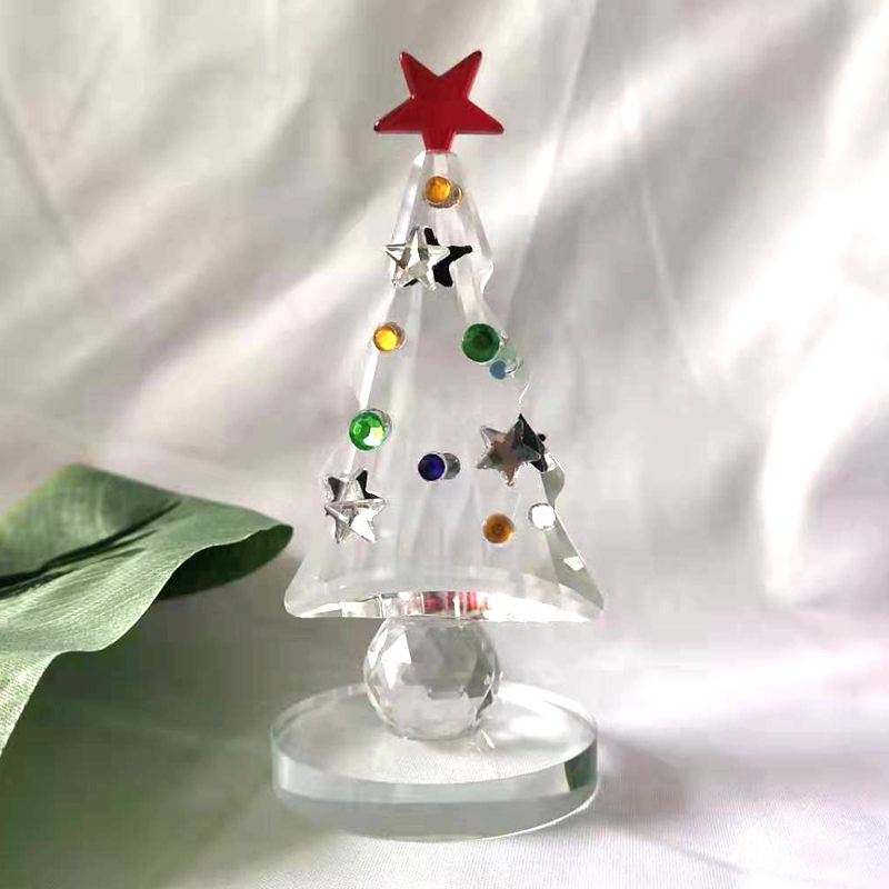 Figurine d'arbre de Noël en cr - Paper Weight Crystal avis et prix