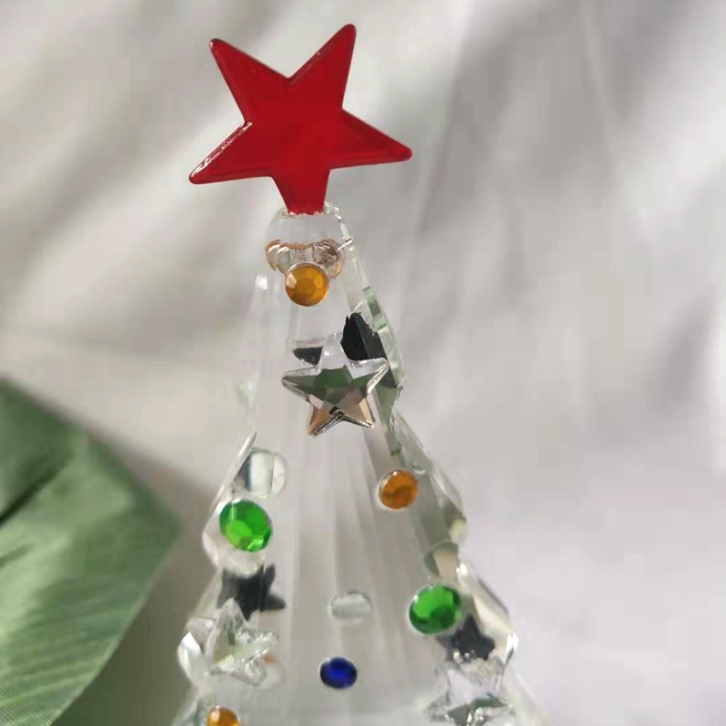 Figurine d'arbre de Noël en cr - Paper Weight Crystal avis et prix
